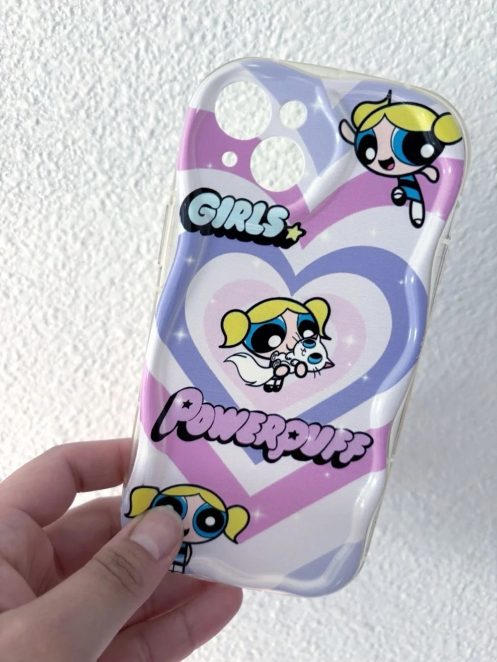 NWT Cute Pink Powerpuff Girls Bubbles Phone Case For Apple iPhone 15 Plus